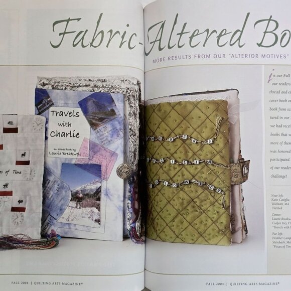 Quilting Arts Magazine Fall Issue 2004 Be Bold With Batiques And Bead All Over E - Picture 11 of 14